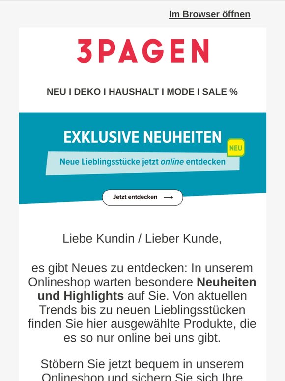 Exklusive Neuheiten