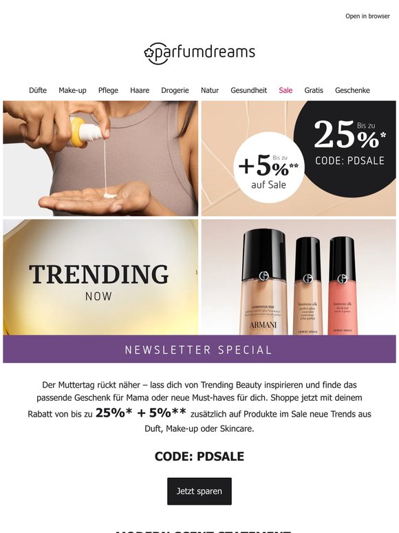 Ab jetzt: bis zu 25% + 5% zum Muttertag 😍