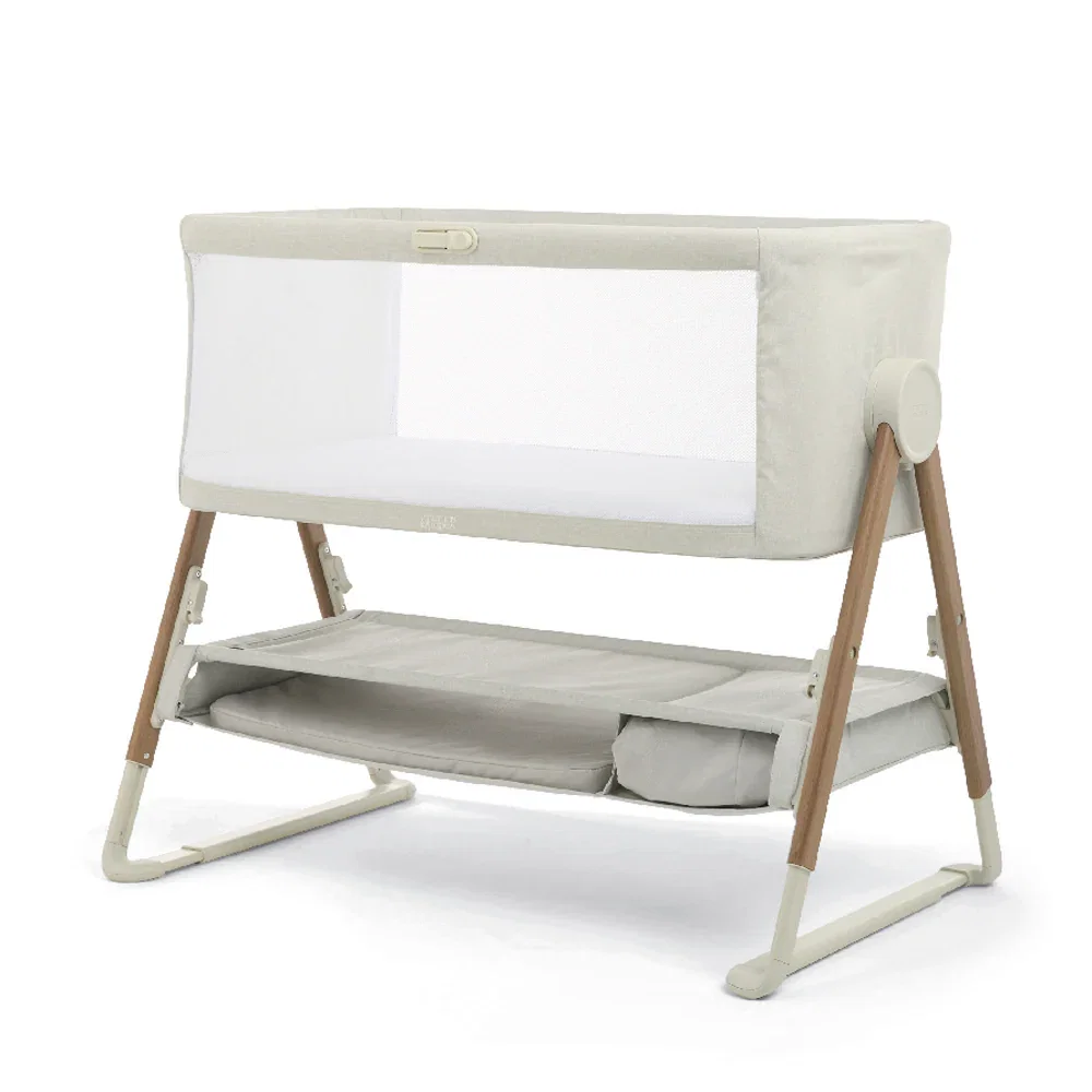 Image of Mamas & Papas Lua V2 Bedside Cot Fawn