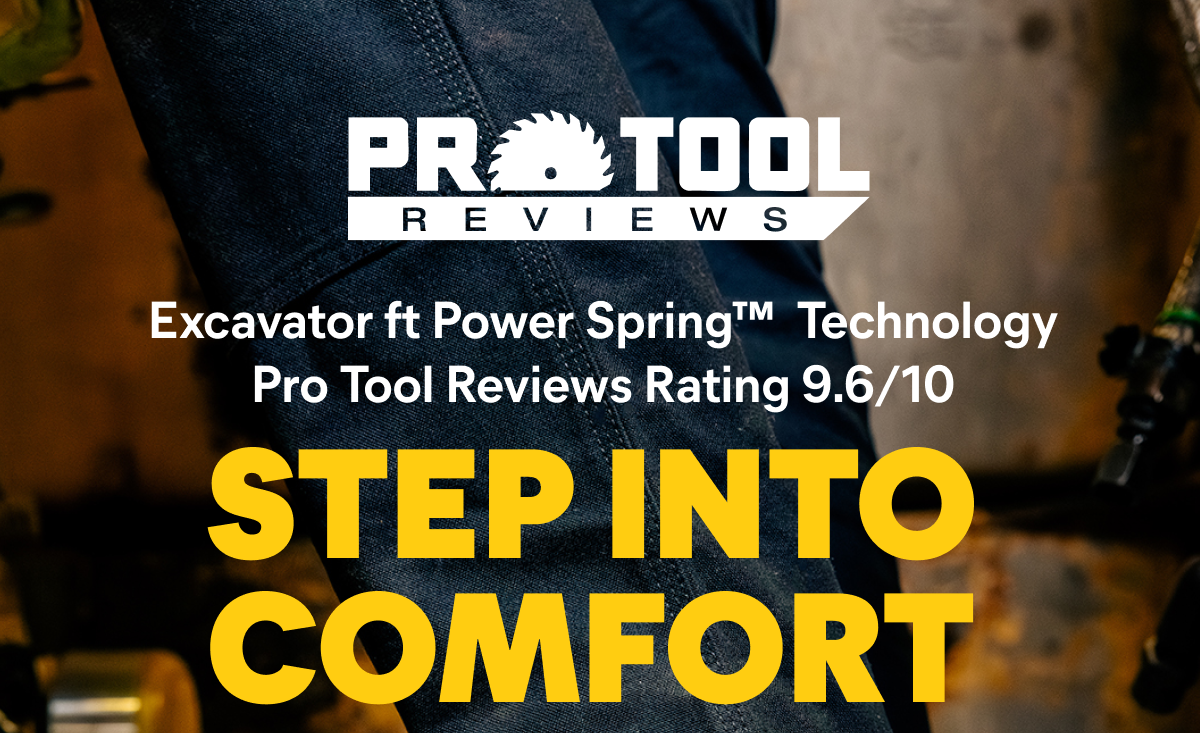CAT - PRO TOOL REVIEWS: Excavator ft Power Spring™ Technology Pro Tool Reviews Rating 9.6/10! STEP INTO COMFORT.