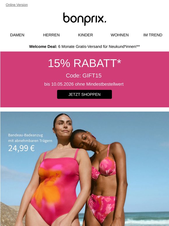 15% Rabatt auf ALLES