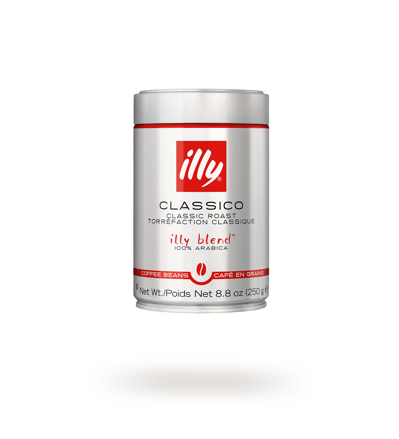 tin of Whole Bean Classico coffee