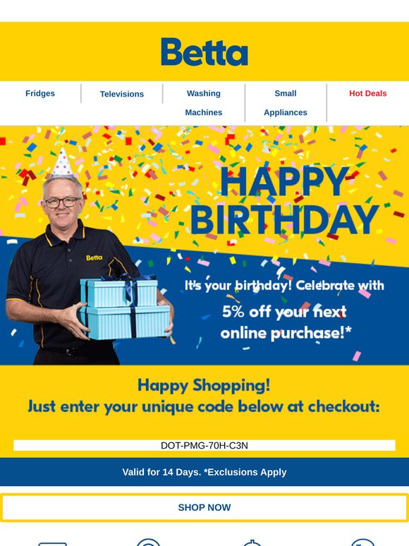 🎁Don't forget to use your Birthday discount offer!