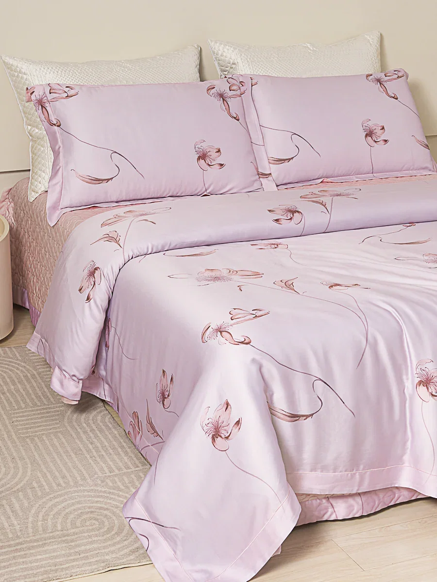 Rosy TENCEL™ Bedspread Set - Full/Queen