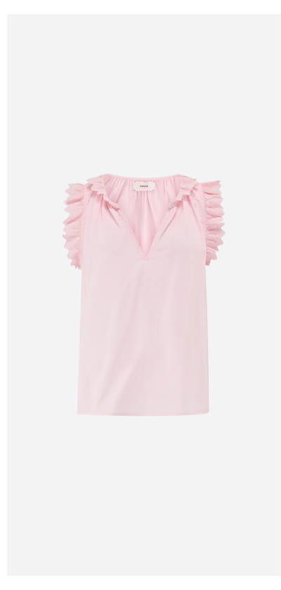 Bexie Top In Pale Rose