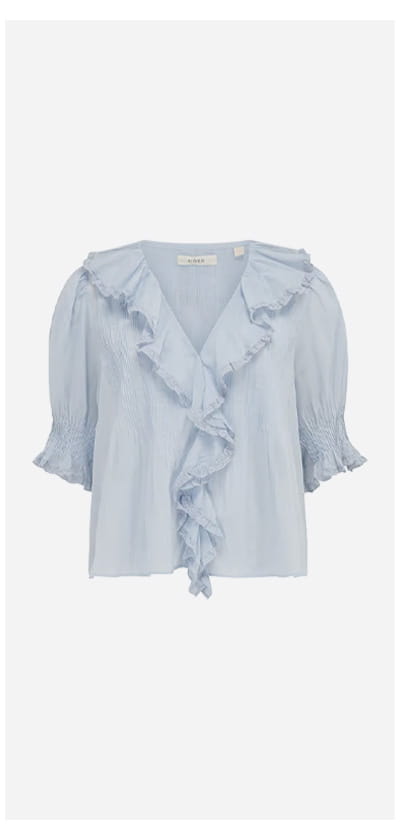 Henri Top In Alice Blue