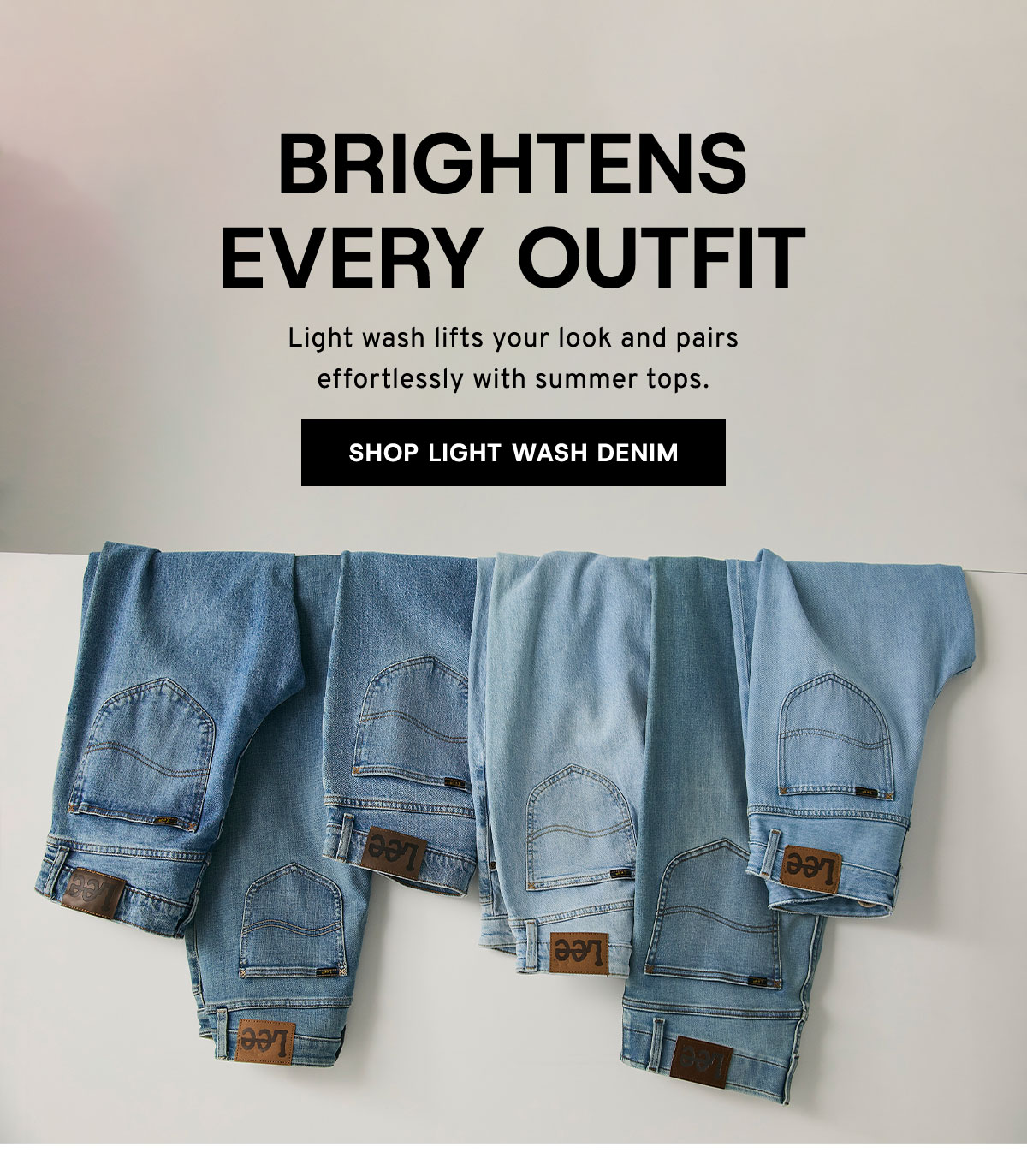 Brightens every outfit Shop Light Wash Denim