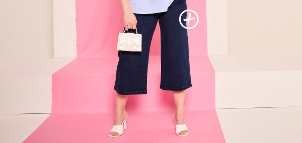 Culotte vaquero, largo capri, pernera ancha, pantalón Marlene