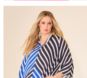 Vestido maxi de túnica, rayas, cuello chimenea, manga trompeta 3/4