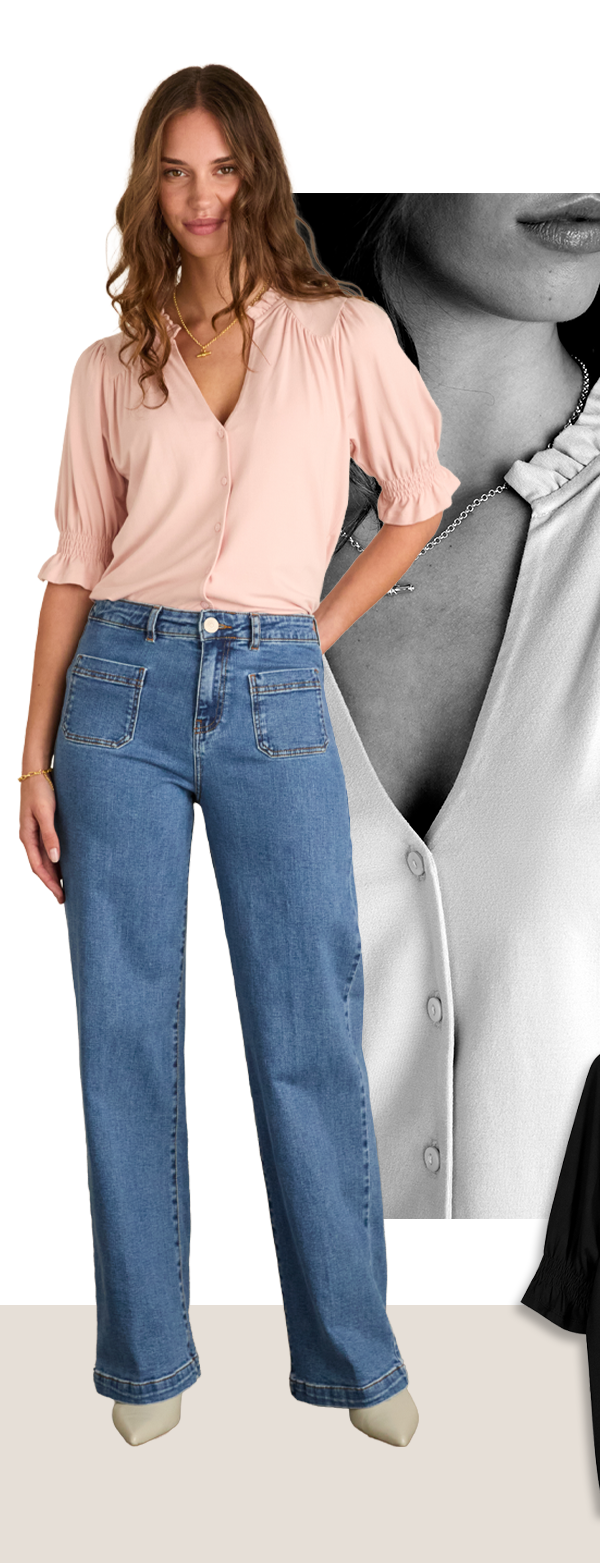 Noa Short Sleeve Blouse