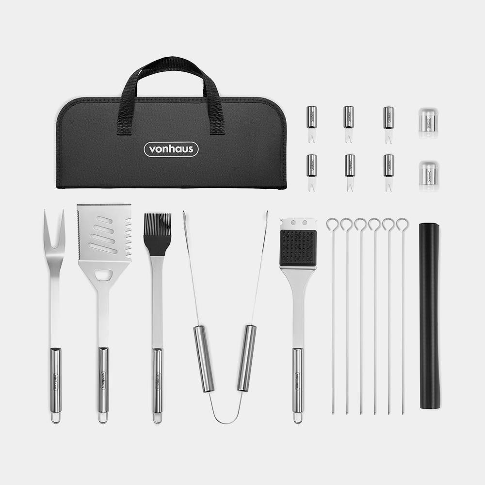 Image of 20 Piece BBQ Tool Set with Nylon Case