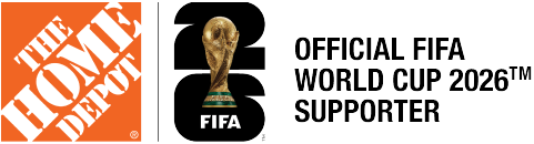The Home Depot logo | Official FIFA World Cup 2026(TM) Supporter