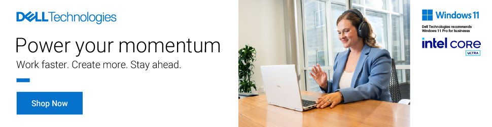 Power your momentum with Dell laptops