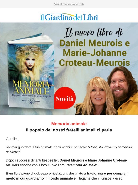 ⚡ Memoria Animale: il nuovo libro di Daniel Meurois e Marie Johanne Croteau