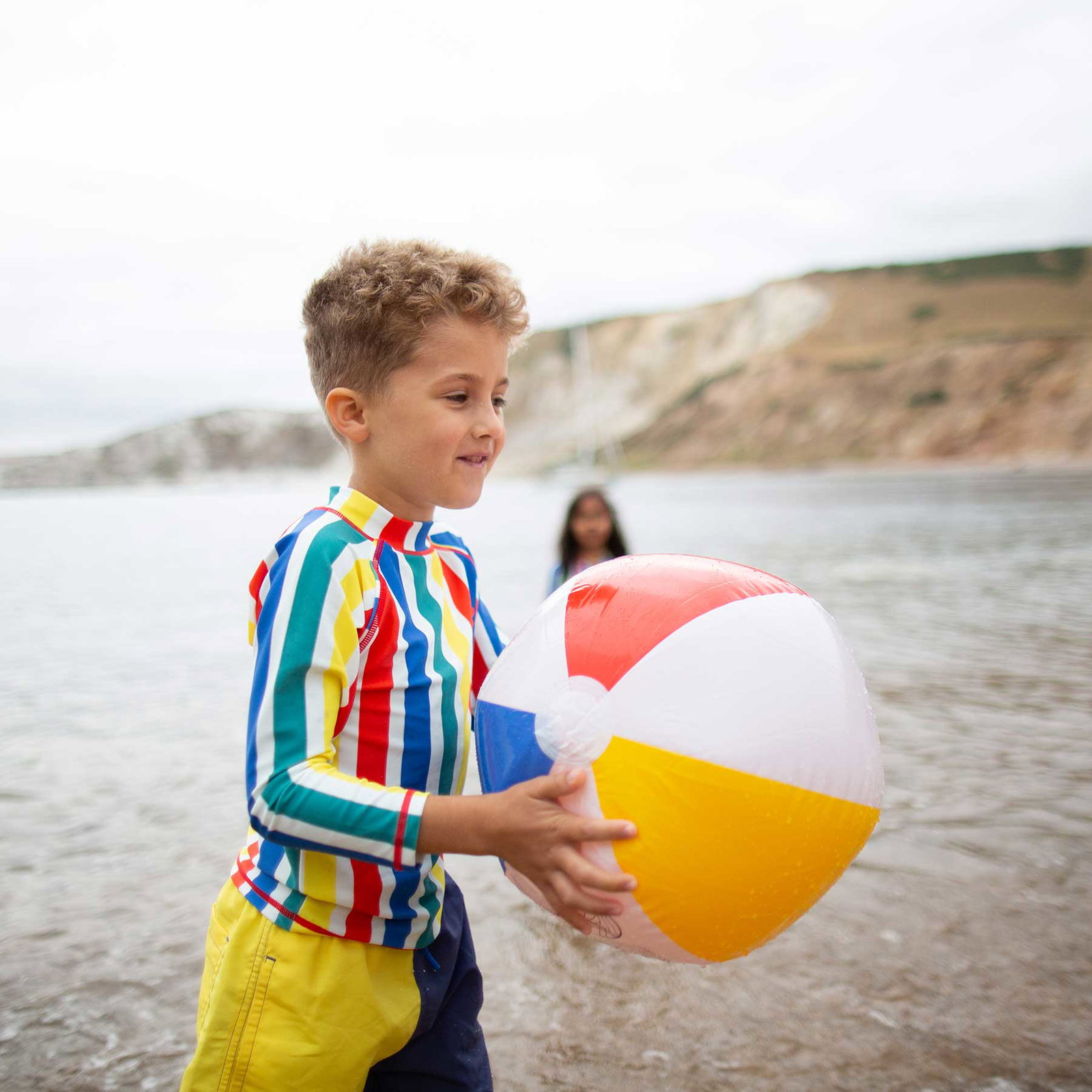 Image of UV Protective Rash Vest Multi Stripe