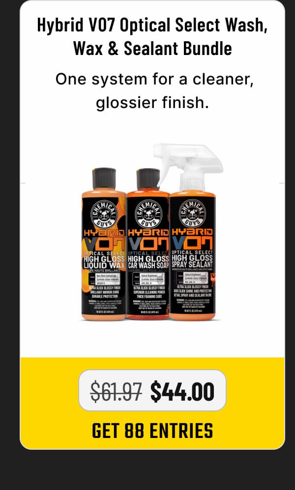 Hybrid V07 Optical Select Wash, Wax & Sealant Bundle