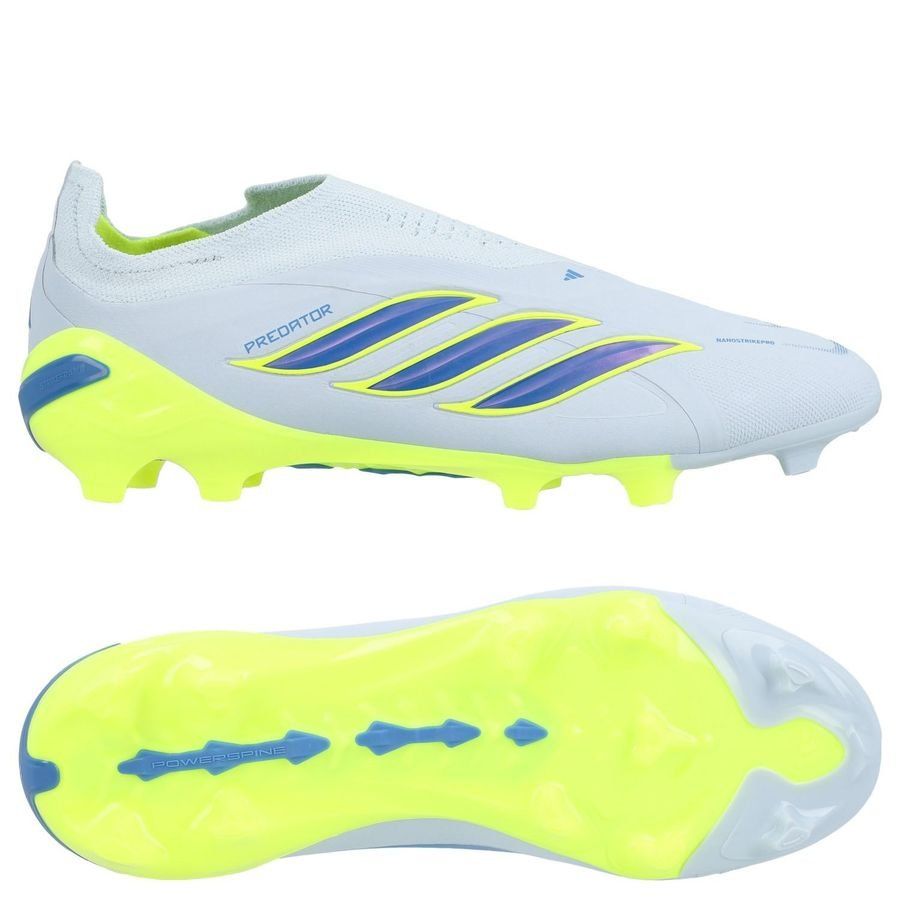 adidas Predator Elite Laceless FG Ice Cold Precision - Blau/Blau/Gelb Kinder