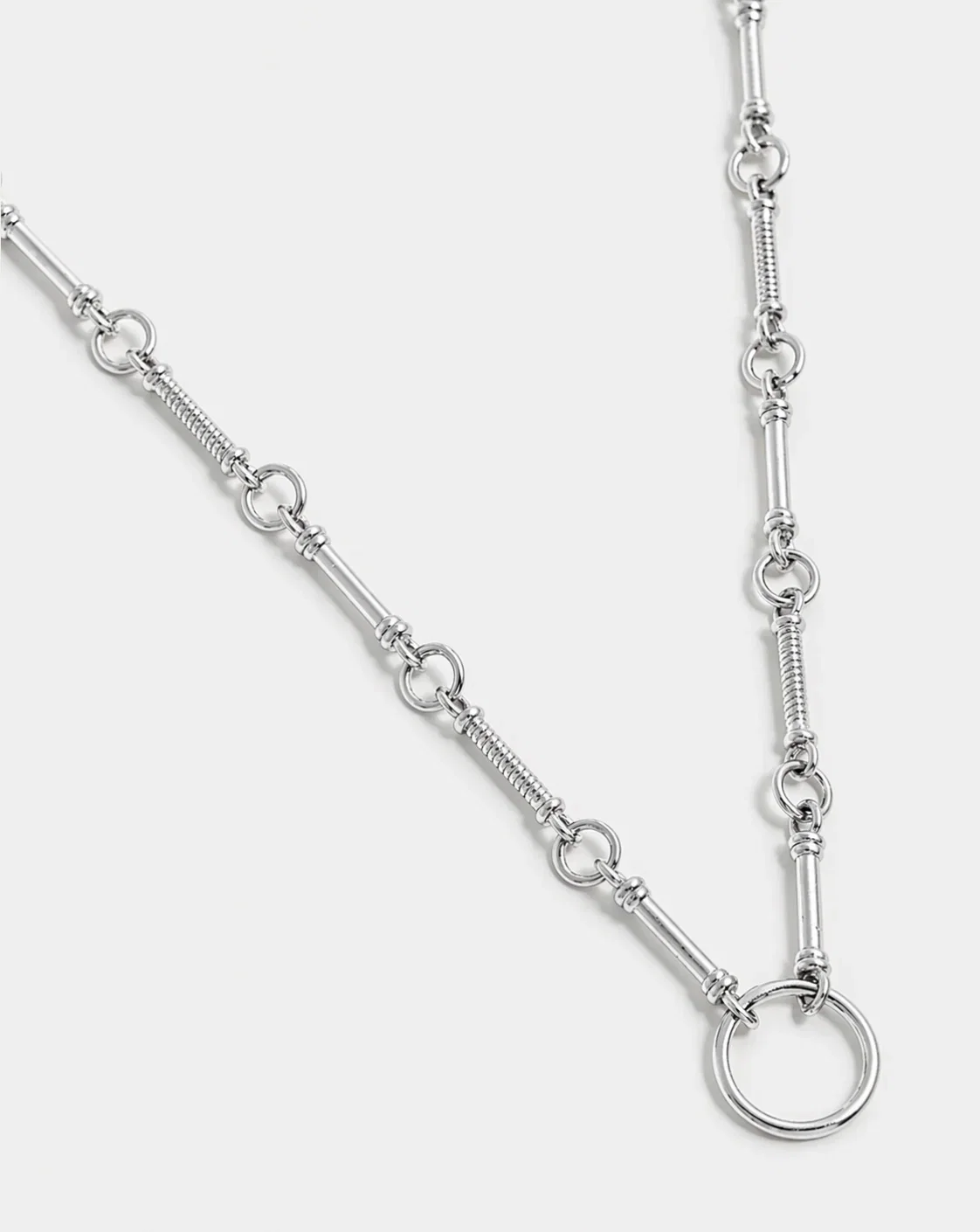 Image of Soru Charm Link Necklace, Silver