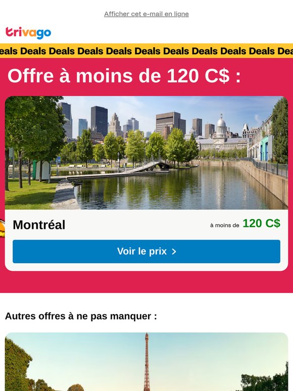Des offres en or à moins de 120 C$ 👀