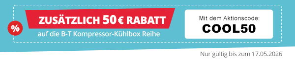 Zusätzlich sparen: -50€ mit dem Code COOL50