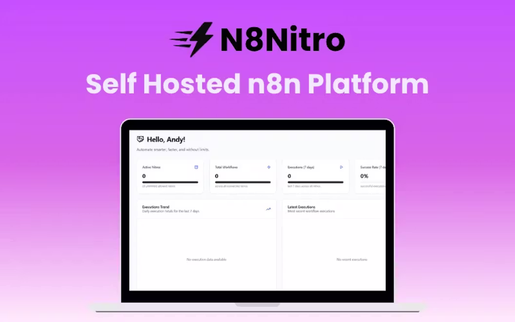 N8Nitro – Self Hosted n8n Platform | Lifetime Access