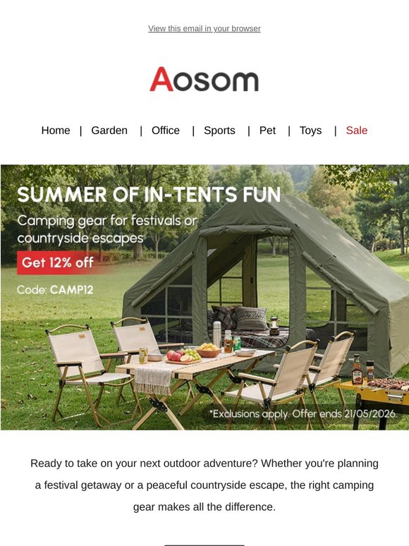 Summer of in-tents fun 🏕️