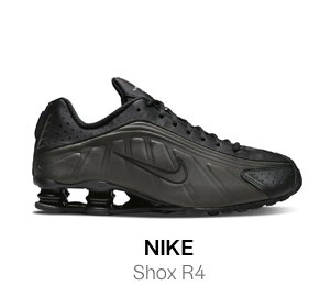 Nike Men's Shox R4 Sneakers in Black