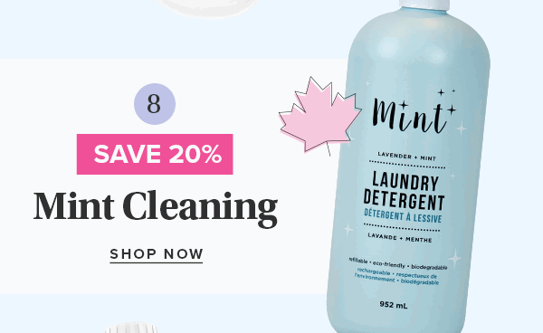 Save 20% on Mint Cleaning