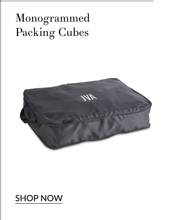 Monogrammed Packing Cubes [Click here to Shop Now]