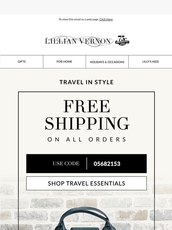 Summer travel essentials ship free