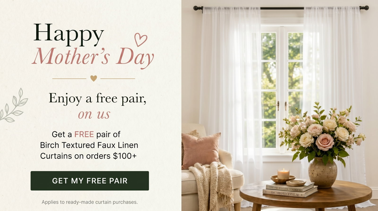 Mother’s Day Special — Free Pair on Orders $100+