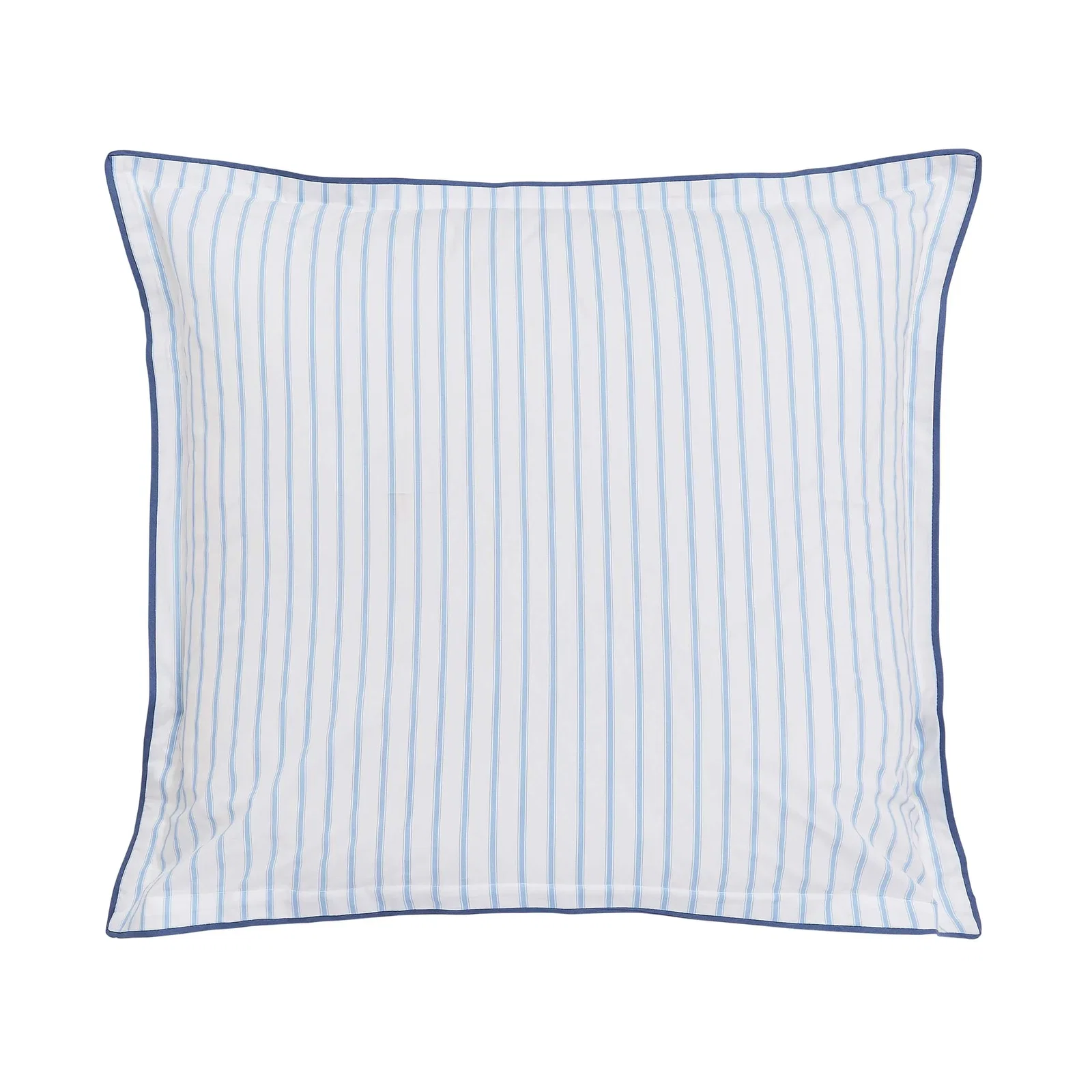 Image of Seren Pair of Square Oxford Pillowcases, Blue/Pink