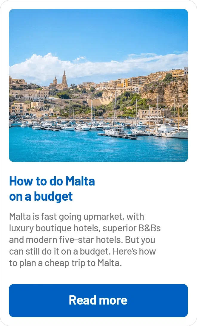 How to do Malta on a budget