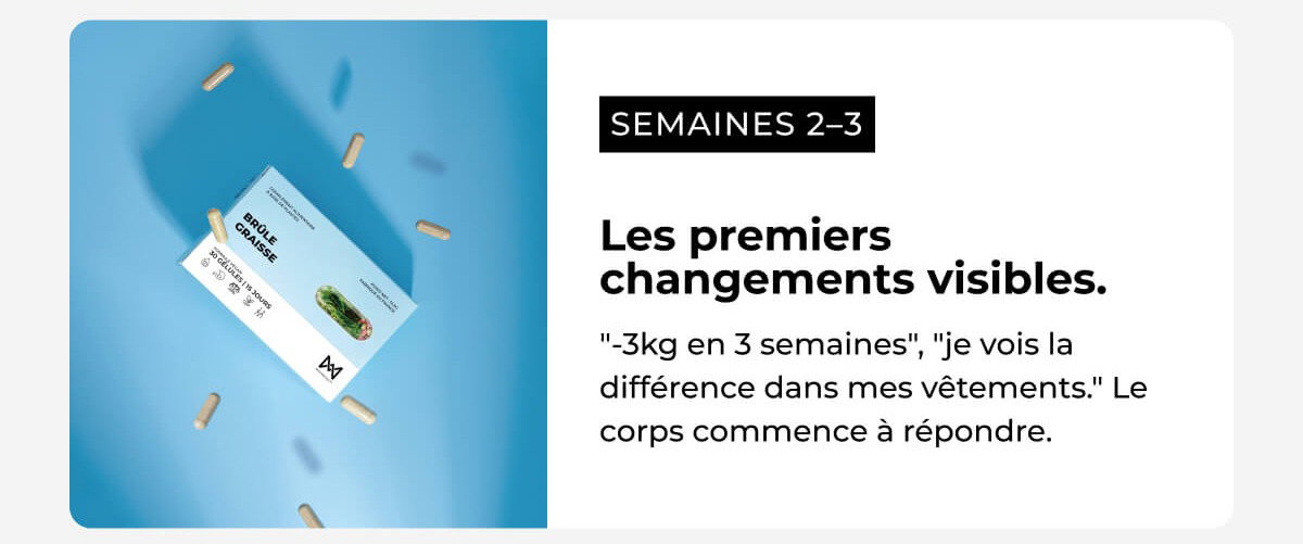 Les premiers changements visibles