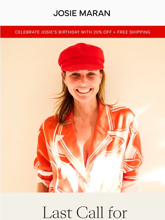 20% Off + Free Shipping Ends Soon