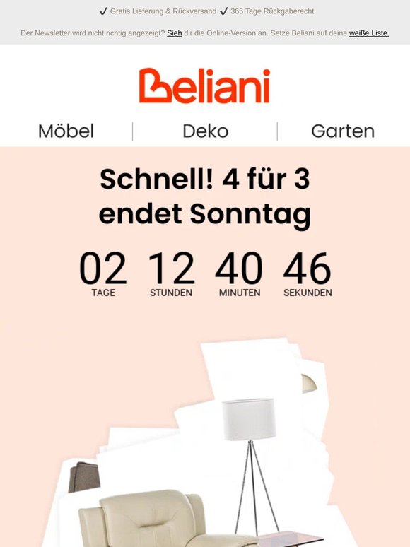 Jetzt aber schnell! 4 für 3 endet schon am Sonntag! 🔥