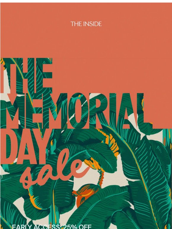 The Memorial Day Sale, but early