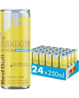 Red Bull Summer Edition Sudachi Lime Sugarfree 24x250 ml energiajuoma