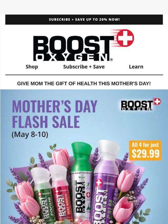 ⚡️ FLASH SALE: Give MOM The Gift Of HEALTH This Mother's Day ❤️ ✅