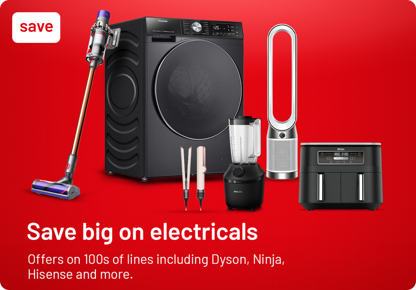 Big savings on electricals