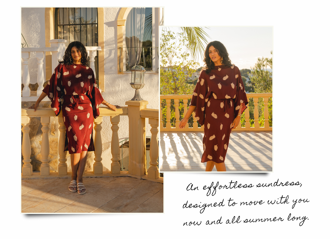 An effortless sundress, designed to move with you now and all summer long.