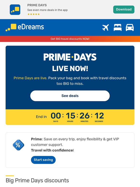 💥 Prime Days are here - your offers are waiting