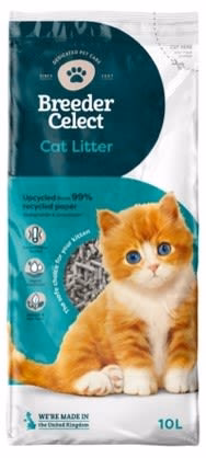 Image of Breeder Celect Recycled Paper Cat Litter