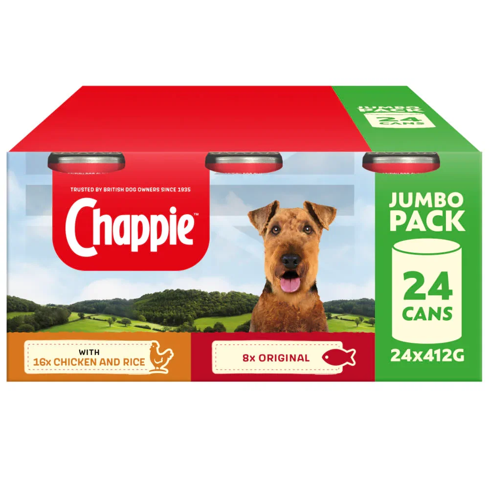 Image of Chappie Adult Wet Dog Food - Favourites in Tins