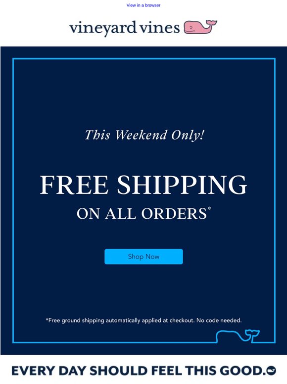 This Weekend Only: FREE SHIPPING!  