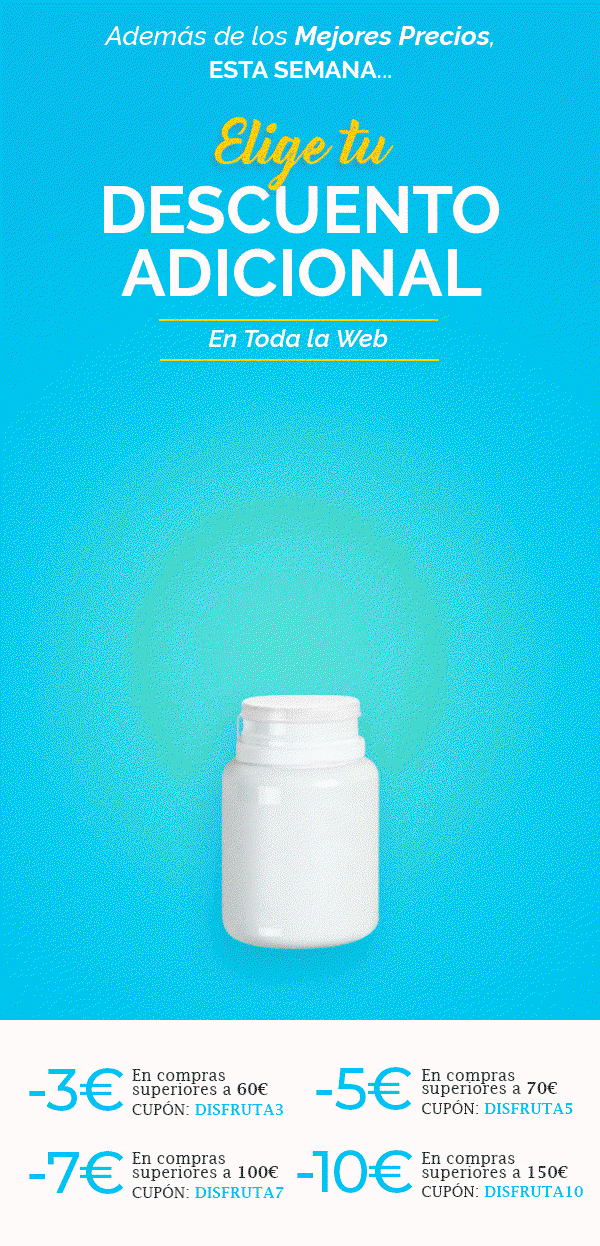 ¡Elige tu Descuento! -3€, -5€, -7€ o -10€ EXTRA