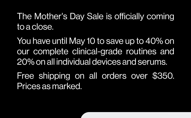 black background and white text