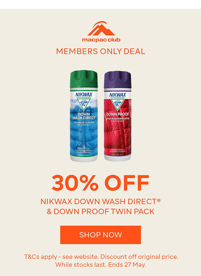30% off Nikwax Waterproof Down Wash
