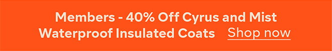 40% off Cyrus & Mist Waterproof Insulated Coats