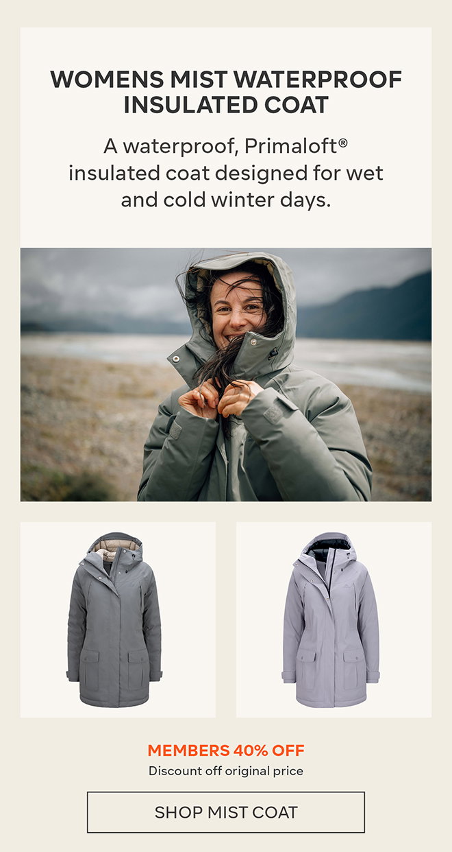 Womens Mist Waterproof Insulated Coat
